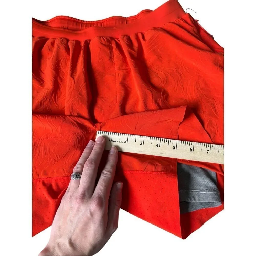 Lululemon Fast And Free Shorts‎ size S 5” Airflow Orange